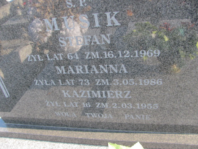 Stefan Musik Kłobuck - Grobonet - Wyszukiwarka osób pochowanych