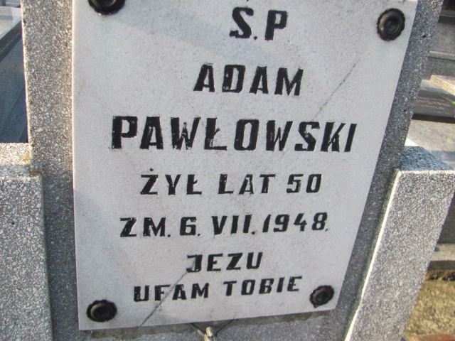 Adam Pawłowski Kłobuck - Grobonet - Wyszukiwarka osób pochowanych