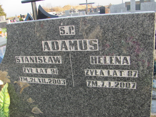 Helena Adamus Kłobuck - Grobonet - Wyszukiwarka osób pochowanych