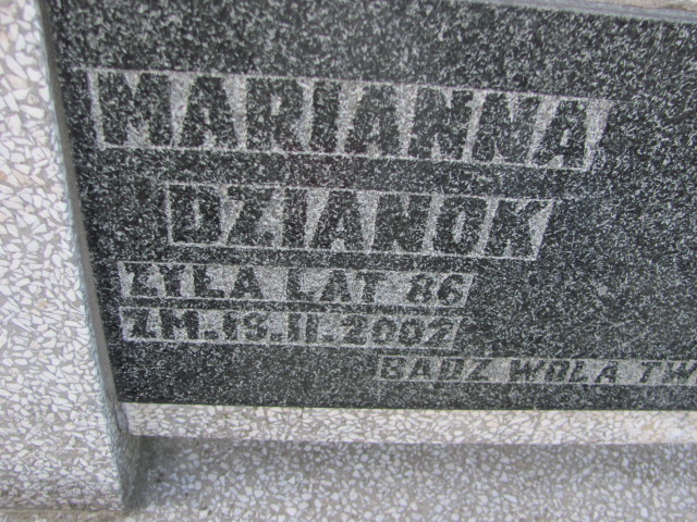 Jan Dzianok Kłobuck - Grobonet - Wyszukiwarka osób pochowanych