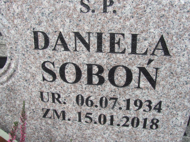 Daniela Soboń 1934 Kłobuck - Grobonet - Wyszukiwarka osób pochowanych