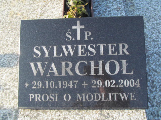 Sylwester Warchoł 1947 Kłobuck - Grobonet - Wyszukiwarka osób pochowanych