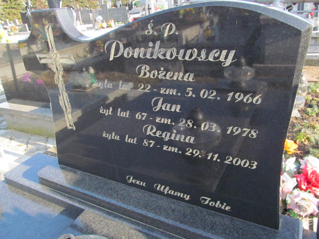 Jan Ponikowski Kłobuck - Grobonet - Wyszukiwarka osób pochowanych