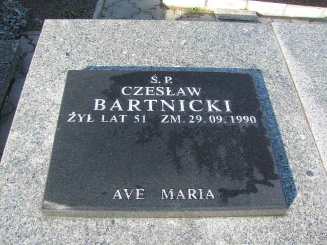Czesław Bartnicki Kłobuck - Grobonet - Wyszukiwarka osób pochowanych