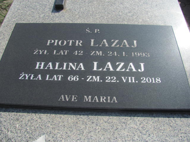 Halina Lazaj 1951 Kłobuck - Grobonet - Wyszukiwarka osób pochowanych