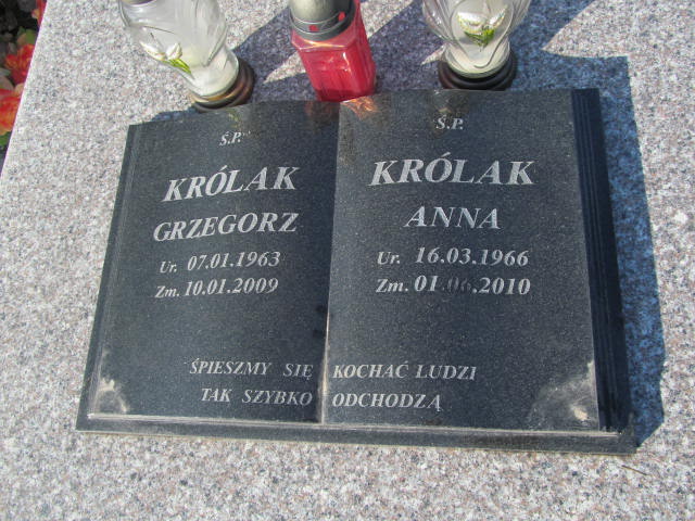 Grzegorz Królak 1963 Kłobuck - Grobonet - Wyszukiwarka osób pochowanych