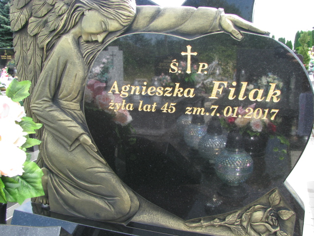 Agnieszka Filak 1971 Kłobuck - Grobonet - Wyszukiwarka osób pochowanych