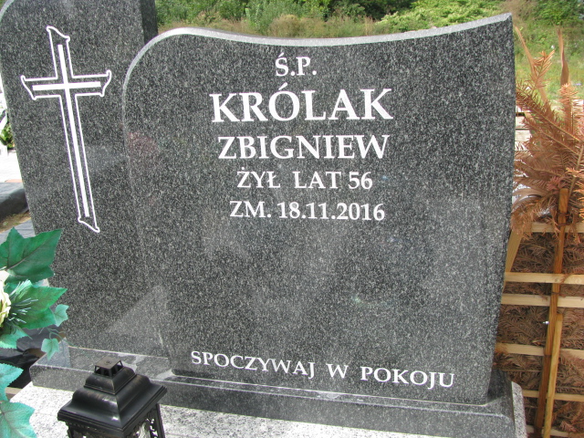 Zbigniew Królak 1960 Kłobuck - Grobonet - Wyszukiwarka osób pochowanych