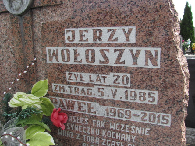 Paweł Wołoszyn 1969 Kłobuck - Grobonet - Wyszukiwarka osób pochowanych