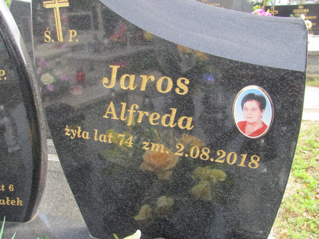 Alfreda Zofia Jaros 1944 Kłobuck - Grobonet - Wyszukiwarka osób pochowanych