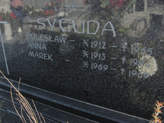 Marek Syguda 1968 Kłobuck - Grobonet - Wyszukiwarka osób pochowanych