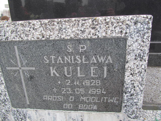 Stanisława Kulej 1928 Kłobuck - Grobonet - Wyszukiwarka osób pochowanych